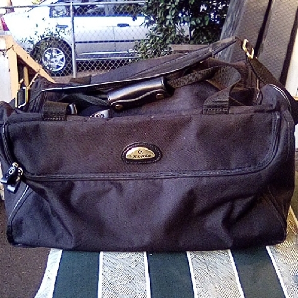 Samsonite Duffle Bag Travel Carry On Luggage With Solid Brass Hardware . - Picture 1 of 13